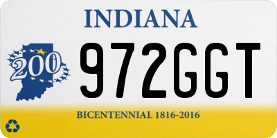 IN license plate 972GGT