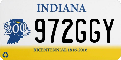 IN license plate 972GGY