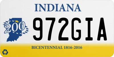 IN license plate 972GIA