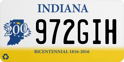 IN license plate 972GIH