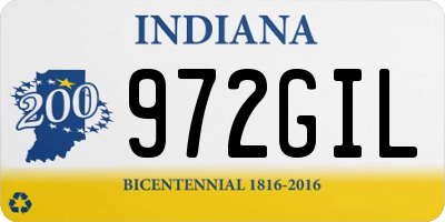 IN license plate 972GIL
