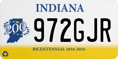 IN license plate 972GJR