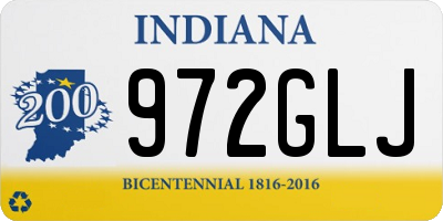 IN license plate 972GLJ