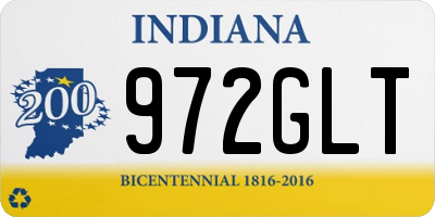IN license plate 972GLT