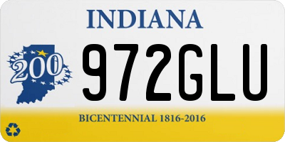 IN license plate 972GLU
