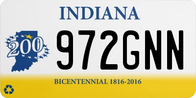 IN license plate 972GNN