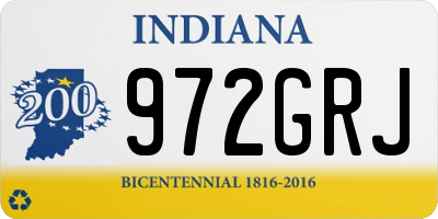 IN license plate 972GRJ