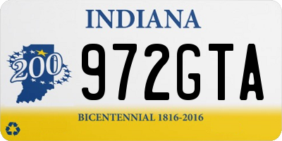 IN license plate 972GTA