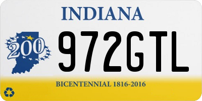 IN license plate 972GTL