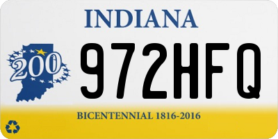 IN license plate 972HFQ