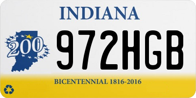 IN license plate 972HGB