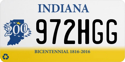 IN license plate 972HGG