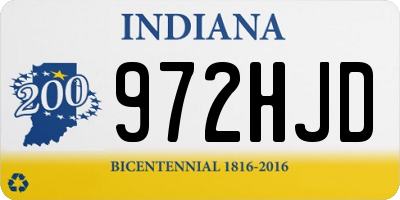 IN license plate 972HJD