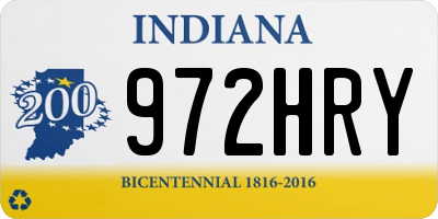 IN license plate 972HRY