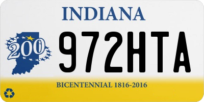 IN license plate 972HTA