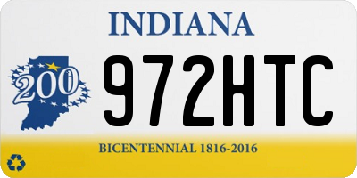 IN license plate 972HTC