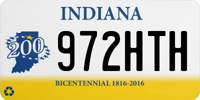IN license plate 972HTH