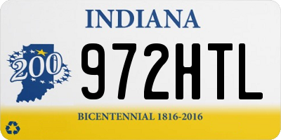IN license plate 972HTL