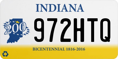 IN license plate 972HTQ