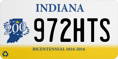 IN license plate 972HTS