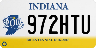 IN license plate 972HTU