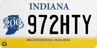 IN license plate 972HTY