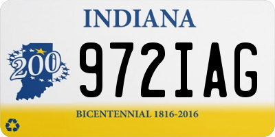 IN license plate 972IAG