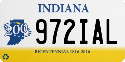 IN license plate 972IAL