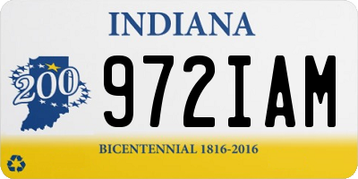 IN license plate 972IAM