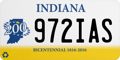 IN license plate 972IAS