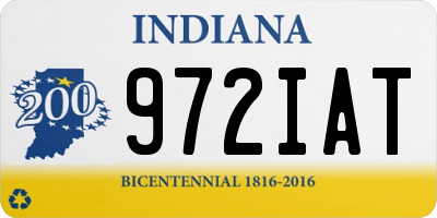 IN license plate 972IAT