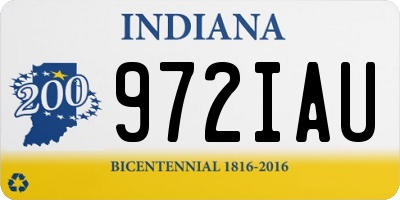 IN license plate 972IAU