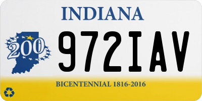 IN license plate 972IAV