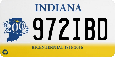IN license plate 972IBD