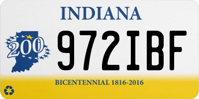 IN license plate 972IBF