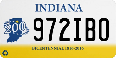 IN license plate 972IBO