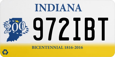 IN license plate 972IBT