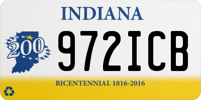 IN license plate 972ICB
