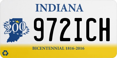 IN license plate 972ICH