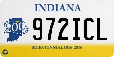 IN license plate 972ICL