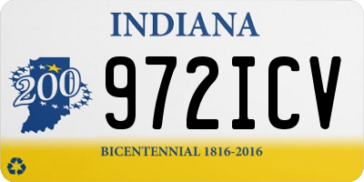 IN license plate 972ICV