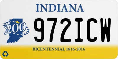 IN license plate 972ICW