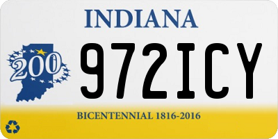 IN license plate 972ICY