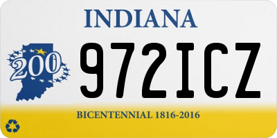 IN license plate 972ICZ