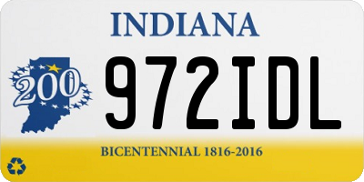 IN license plate 972IDL