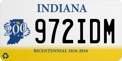 IN license plate 972IDM
