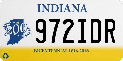 IN license plate 972IDR