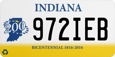 IN license plate 972IEB