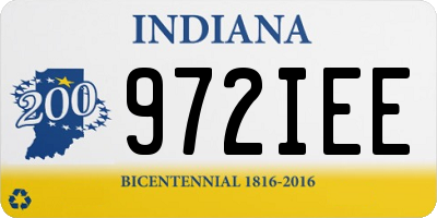 IN license plate 972IEE