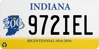 IN license plate 972IEL